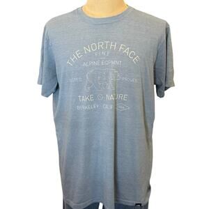 THE NORTH FACE Tee T-Shirt Dusty Blue Men's size XL Outdoors Hiking Camping
